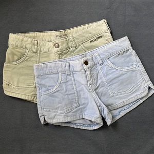 Two pairs of Billabong shorts